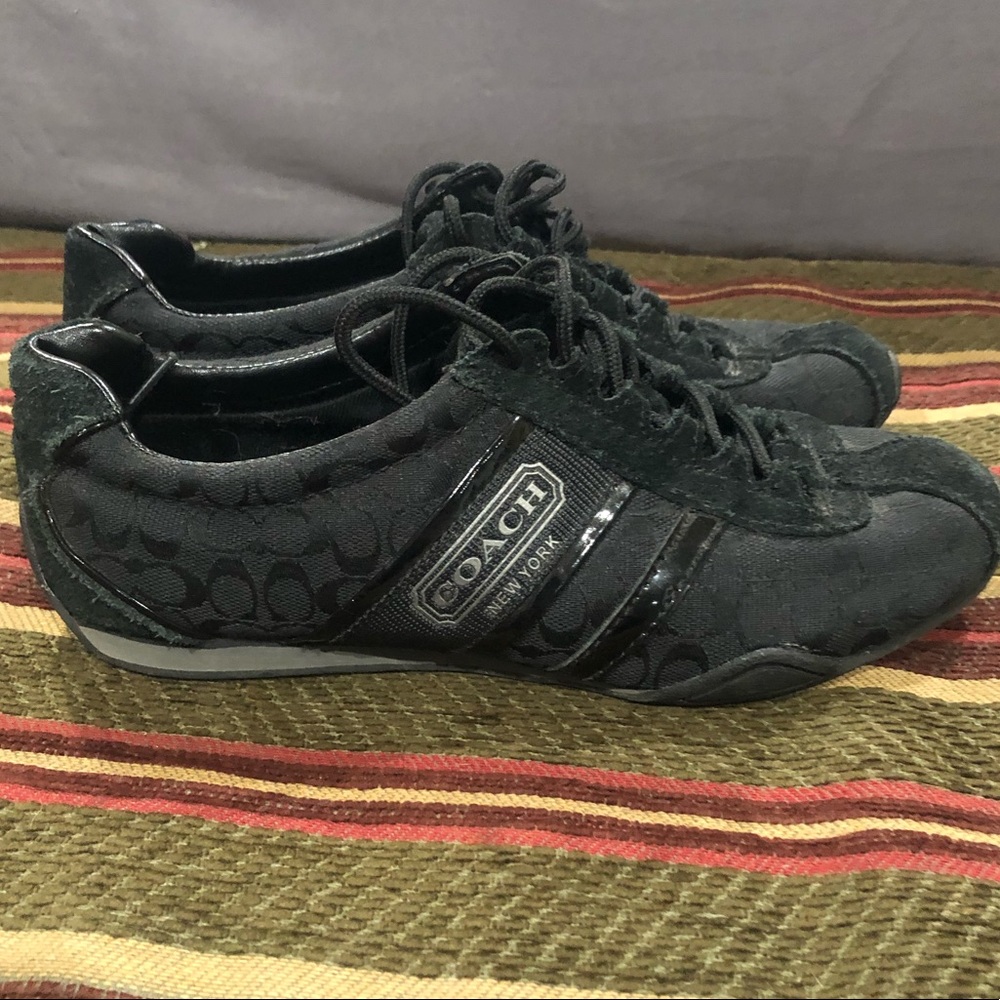 Coach Sneakers Size 6.5 Black Worn Once